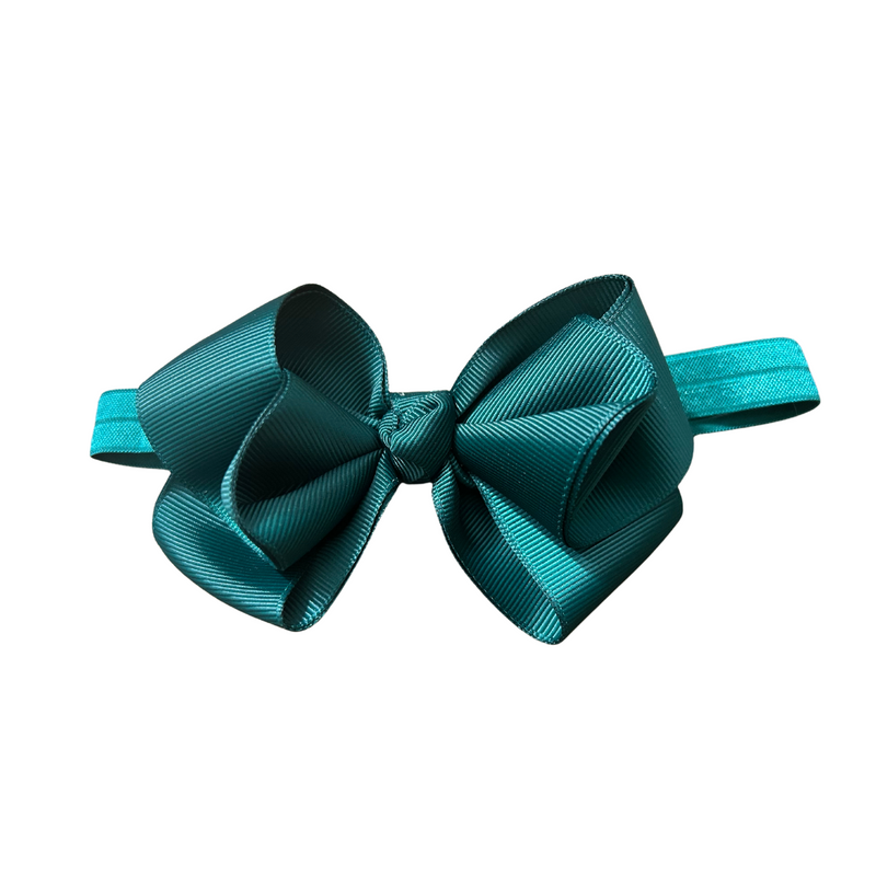 Lilly Bow | Hunter Green Grosgrain