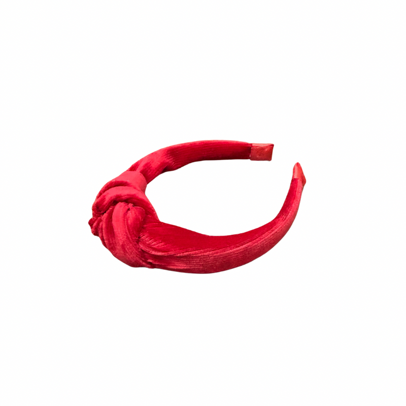 Mommy Knot & Rory | Red Ribbed Velvet