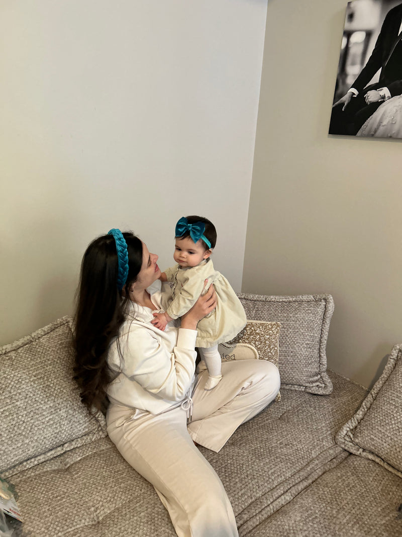 Mommy & Rory | Teal Velvet