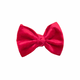 Rory Bow Clip | Red Ribbed Velvet