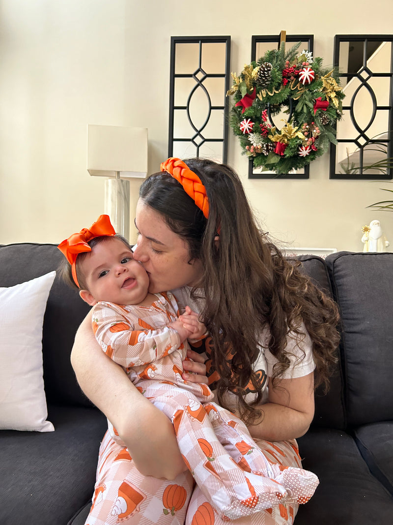 Mommy & Lena | Orange Satin