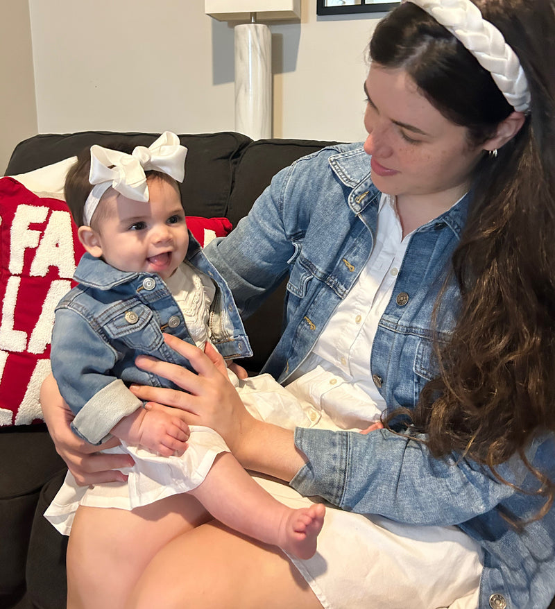 Mommy & Lena | White Satin