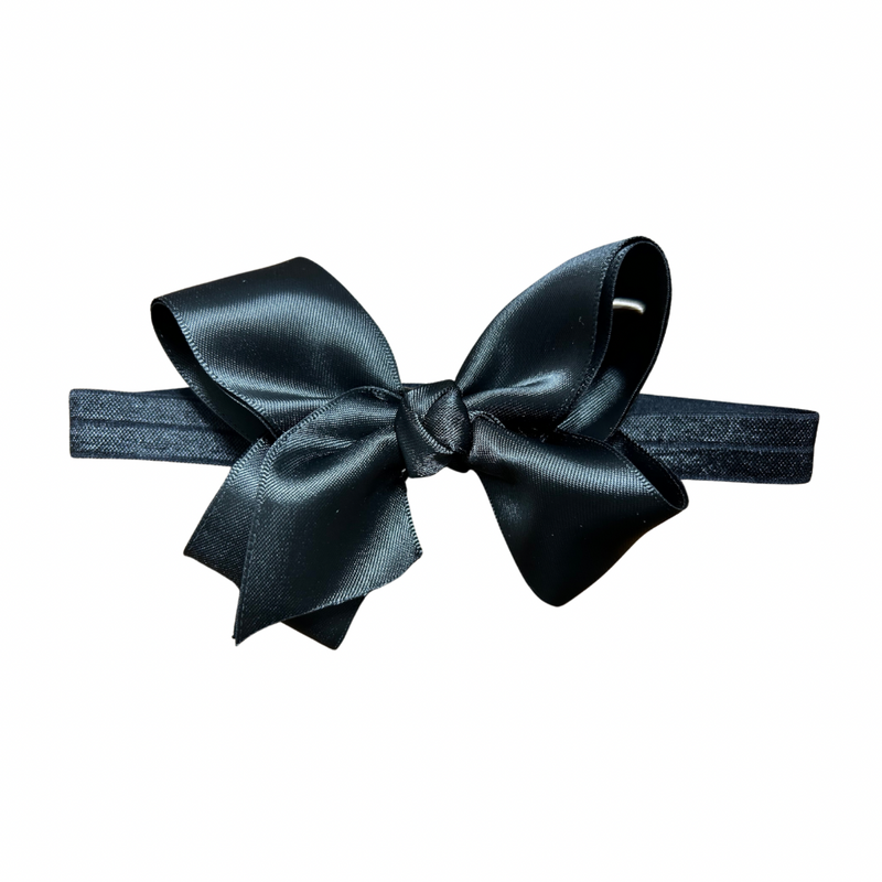 Lena Bow | Black Satin
