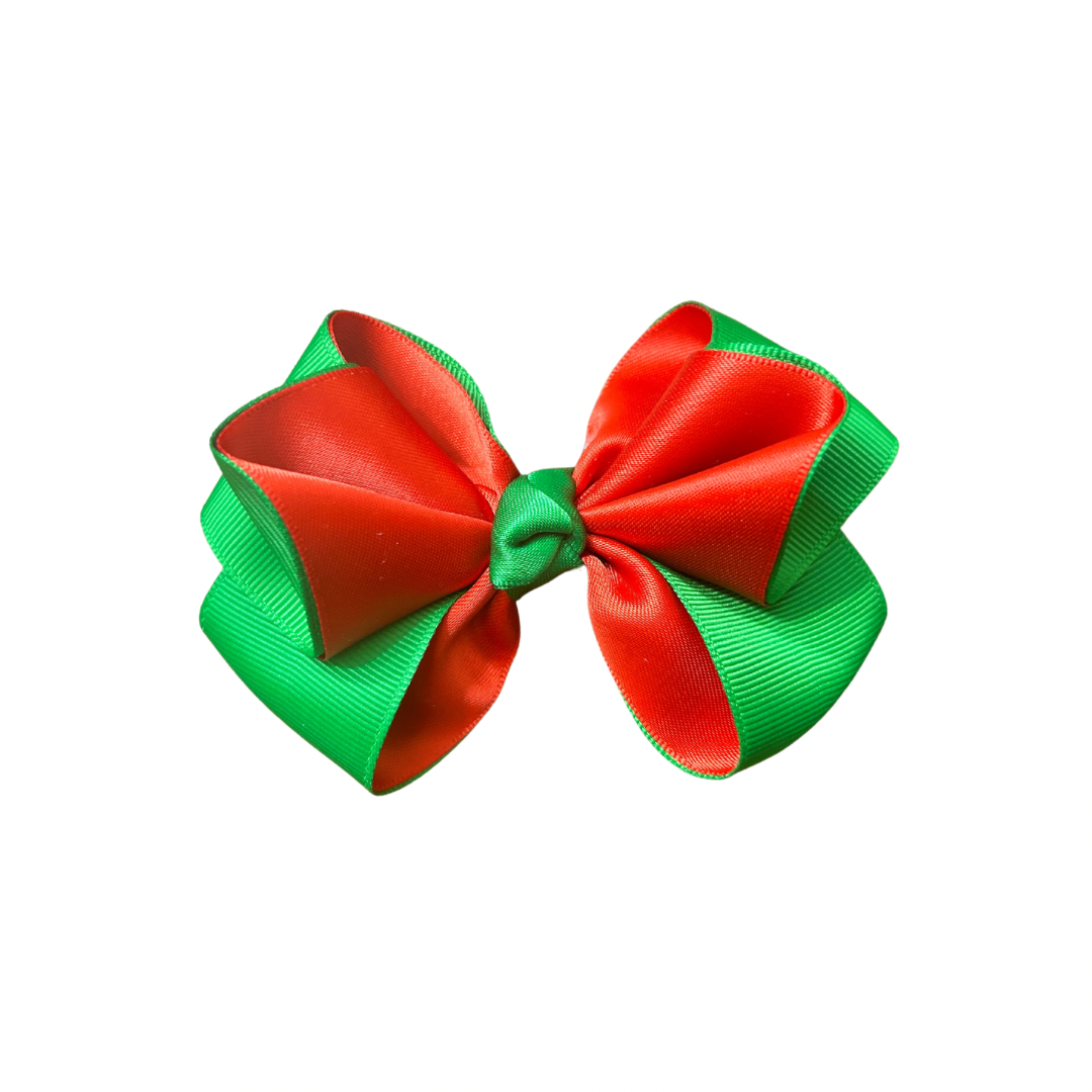 Lilly Bow Clip | Combo Red Green