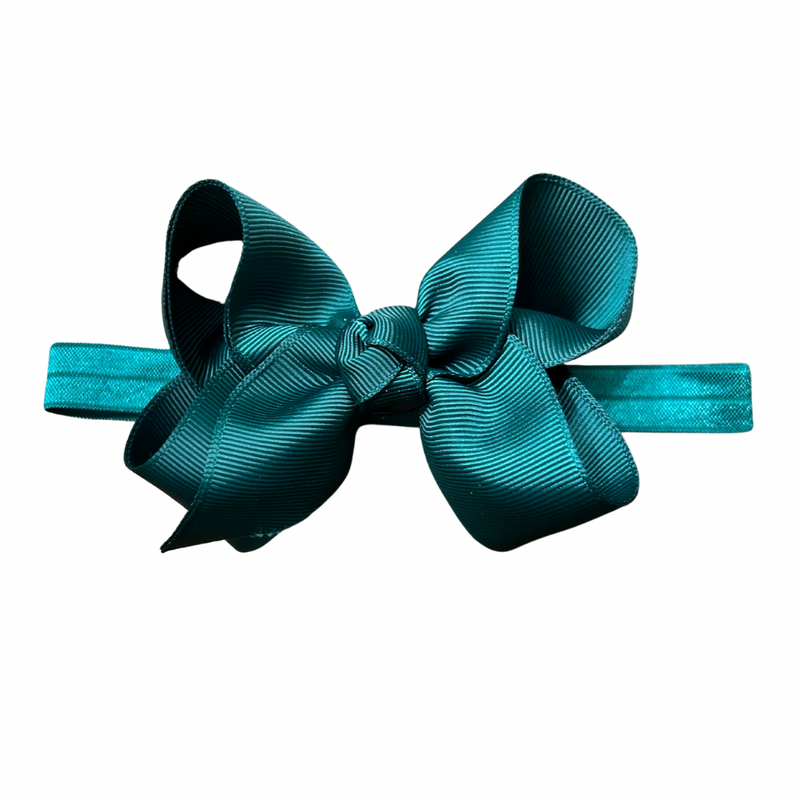 Lena Bow | Hunter Green Grosgrain