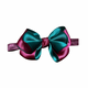 Lilly Bow | Wine Hunter Green Satin