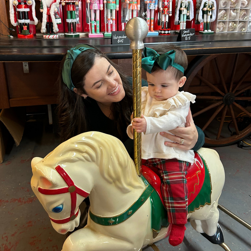 Mommy & Lena | Hunter Green Satin