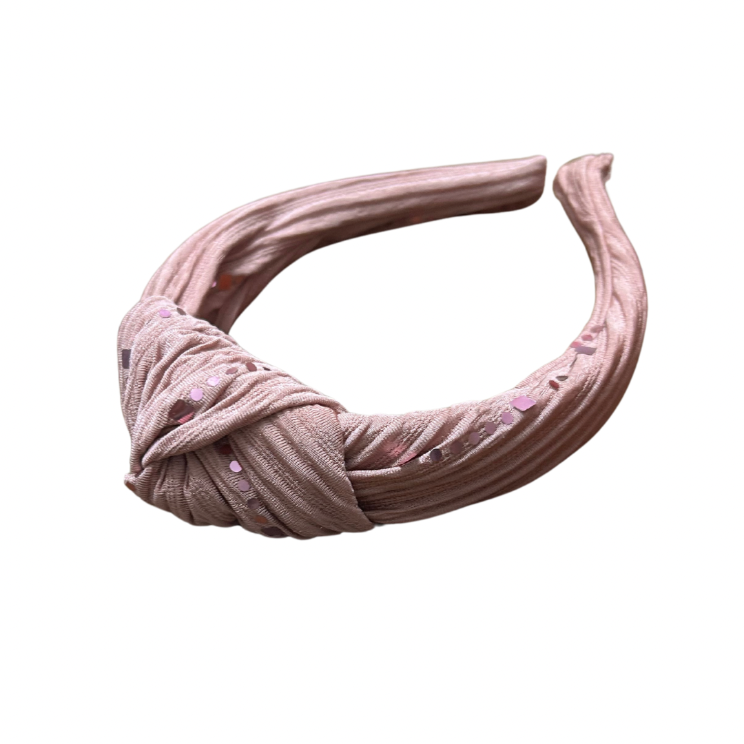 Knotted Headband | Sparkling Rose