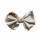 Lilly Bow Clip | Beige Satin
