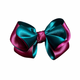 Lilly Bow Clip | Wine Hunter Green Satin