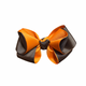 Lilly Bow Clip | Brown Orange Grosgrain