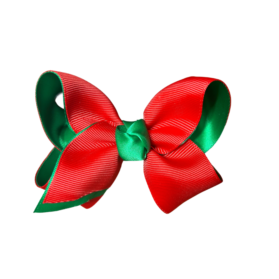 Lena Bow Clip | Combo Red Green