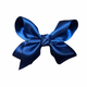 Lena Bow Clip | Navy Satin