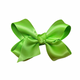 Lena Bow Clip | Bright Green Satin