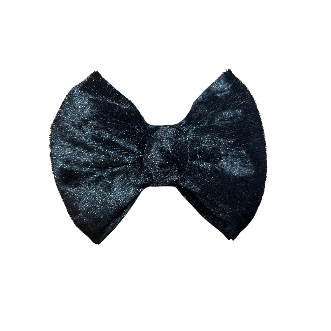 Rory Bow Clip | Black Velvet